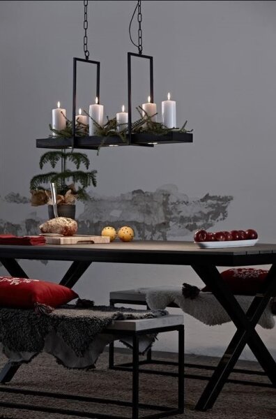 Markslöjd 105780 - Lampadario LED dimmerabile con catena TRAY 3xLED/3W/230V nero