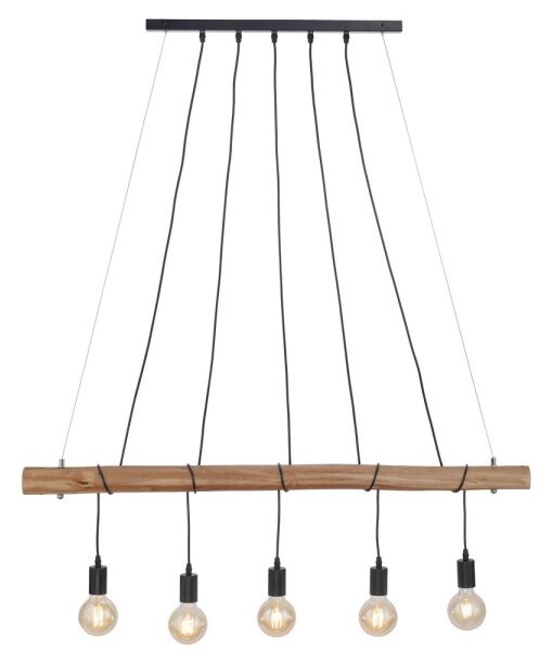 Leuchten Direkt 15515-18 - Lampadario a sospensione con filo DAMIAN 5xE27/60W/230V