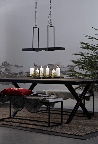 Markslöjd 105780 - Lampadario LED dimmerabile con catena TRAY 3xLED/3W/230V nero
