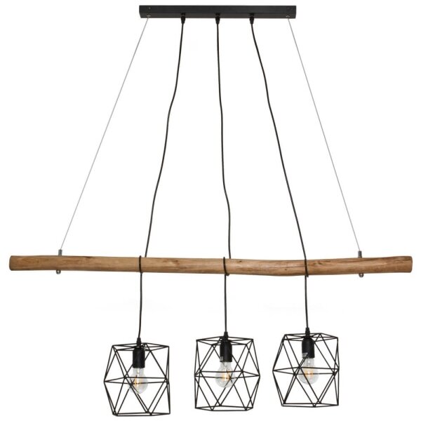 Leuchten Direkt 15503-18 - Lampadario a sospensione con filo EDGAR 3xE27/60W/230V