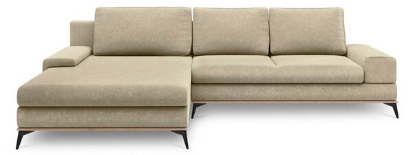 Divano letto angolare beige, angolo sinistro Planet - Windsor & Co Sofas