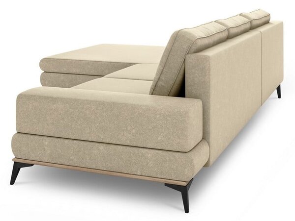 Divano letto angolare beige, angolo sinistro Planet - Windsor & Co Sofas