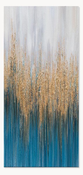 Quadro su tela dipinto a mano Dark Blue Art