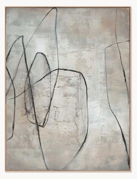 Quadro su tela dipinto a mano Scribble