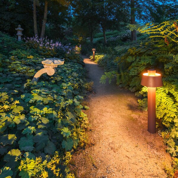 SLV Lampioncino da giardino Photoni, Marrone / Ruggine, Alluminio, Lampada da esterni