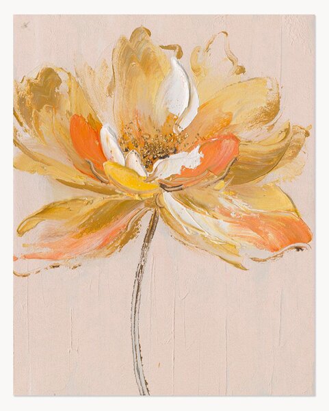 Quadro su tela dipinto a mano Silk Flower