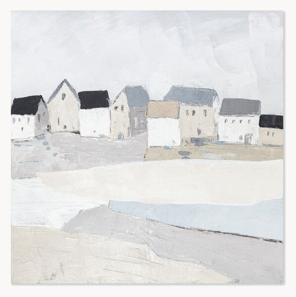 Quadro su tela dipinto a mano Ocean Town