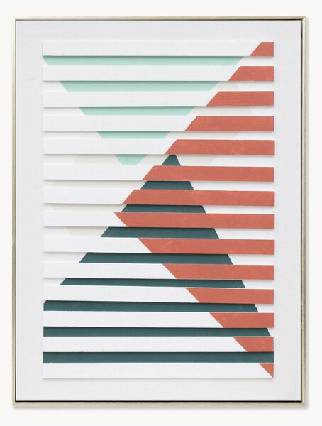 Quadro su tela dipinto a mano Bauhaus