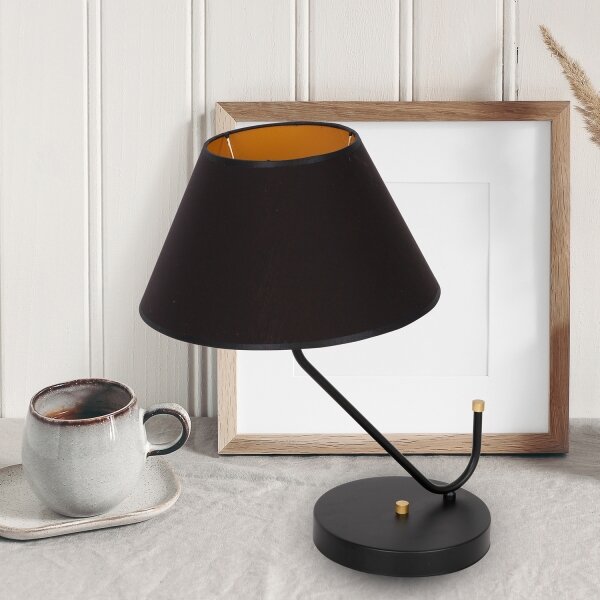 Lampada da tavolo VICTORIA 1xE27/60W/230V nero