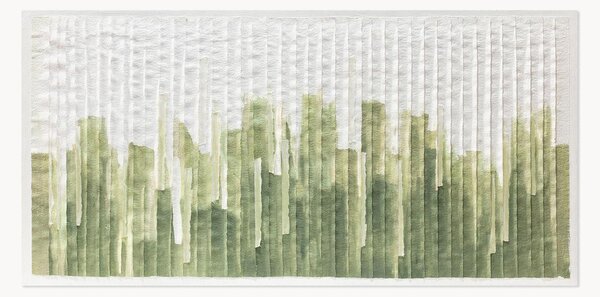 Quadro su tela dipinto a mano Green Chart