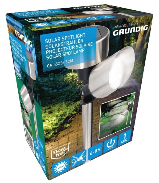 Grundig - Lampada solare LED 1,2V 40 mAh