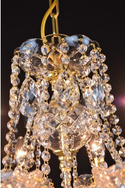 Wranovsky JWZ151082130 - Lampadario di cristallo a sospensione con catena CLASSE 8xE14/40W/230V