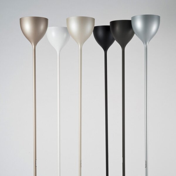 Lampada da terra Rotaliana, Drink, dimmerabile, Grigio, Soggiorno, Metallo, Design