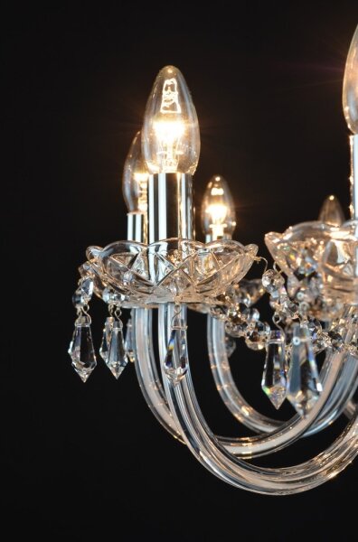 Wranovsky JWZ117122101 - Lampadario di cristallo a sospensione con catena BONTON 12xE14/40W/230V