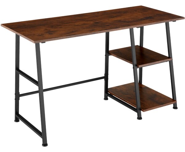 Tectake 404696 scrivania paisley 120x50x73,5cm - legno industriale scuro, rustico