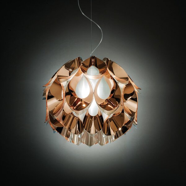 Lampada a sospensione Slamp, FLORA, dimmerabile, Rame, Soggiorno, Plastica, Design