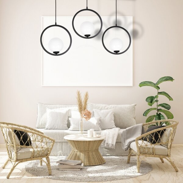 Lampadario a sospensione con filo BOSTON 3xE14/40W/230V