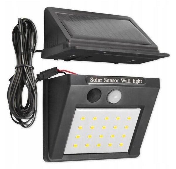 Applique solare a LED con sensore e pannello esterno LED/0,55W/3,7V IP44