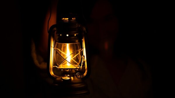 Brilagi - Lampada ad olio LANTERN 19 cm nera