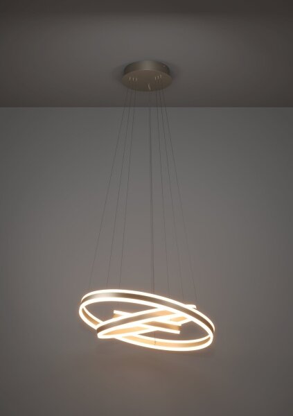 Eglo 39314 - Lampadario a sospensione con filo LED dimmerabile TONARELLA LED/78W/230V+70W+34W