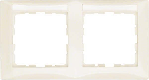 Berker 10228912 Cornice con campo di scrittura, bianca, lucida Berker S.1