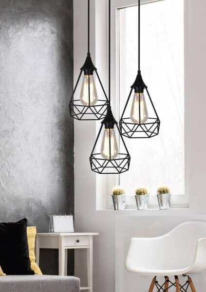 Lampadario a sospensione con filo GRAF 3xE27/60W/230V