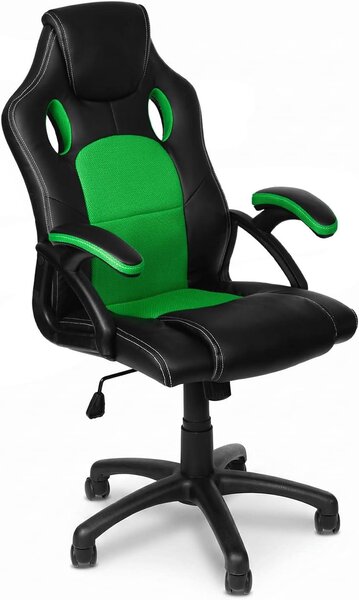 Sedia da ufficio ergonomica con braccioli, schienale reclinabile e regolazione dell'altezza, con una capacità di carico fino a 150 kg