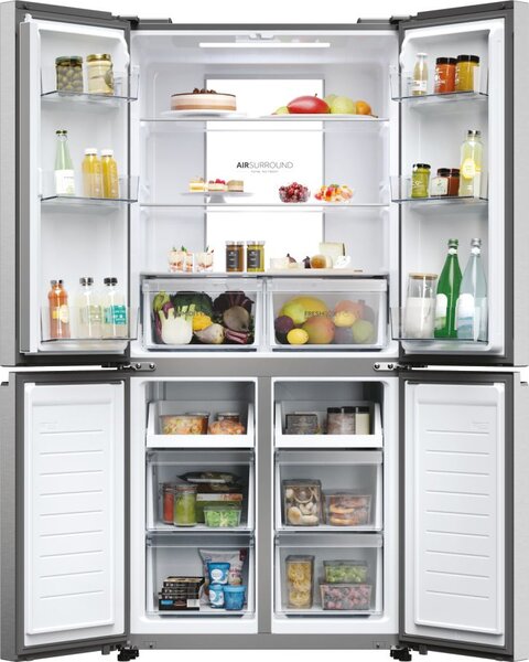 Haier Frigorifero Americano Side by Side Capacit 467 Litri Classe Energetica D colore Inox Cube 83 Serie 7 - HCR7818DNMM
