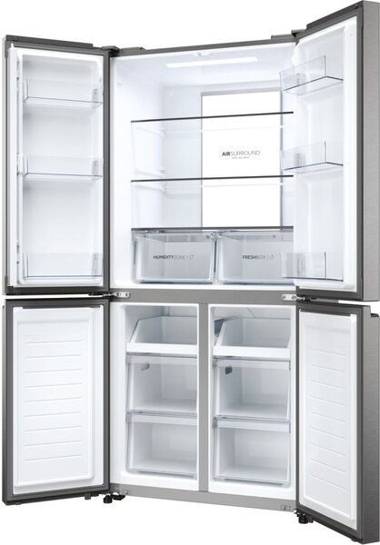 Haier Frigorifero Americano Side by Side Capacit 467 Litri Classe Energetica D colore Inox Cube 83 Serie 7 - HCR7818DNMM
