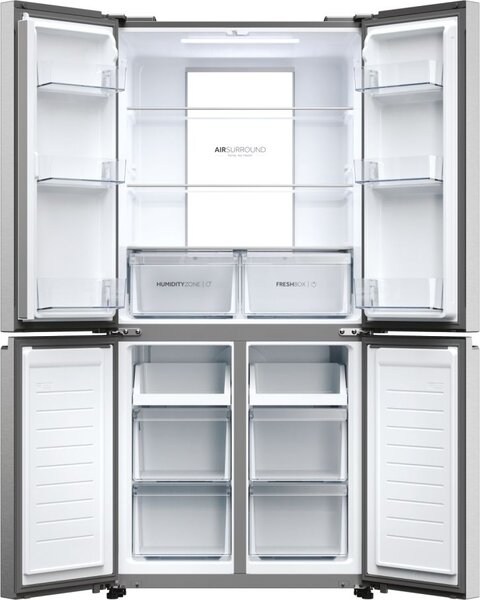 Haier Frigorifero Americano Side by Side Capacit 467 Litri Classe Energetica D colore Inox Cube 83 Serie 7 - HCR7818DNMM