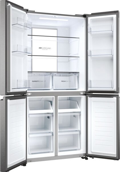 Haier Frigorifero Americano Side by Side Capacit 467 Litri Classe Energetica D colore Inox Cube 83 Serie 7 - HCR7818DNMM