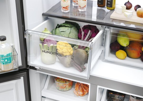 Haier Frigorifero Americano Side by Side Capacit 467 Litri Classe Energetica D colore Inox Cube 83 Serie 7 - HCR7818DNMM