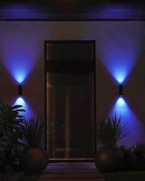 Philips 17463/30/P7 - LED RGB Lampada da esterno Hue APPEAR 2xLED/8W/230V IP44