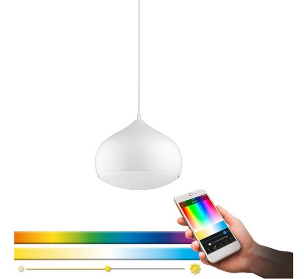 Eglo 98047 - Lampadario dimmerabile LED RGBW a sospensione su cavo COMBA-C LED/18W/230V BT