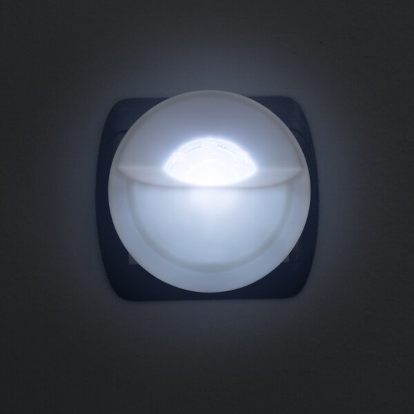 Lampada di orientamento LED con spina integrata con sensore LED/1W/230V 6000K