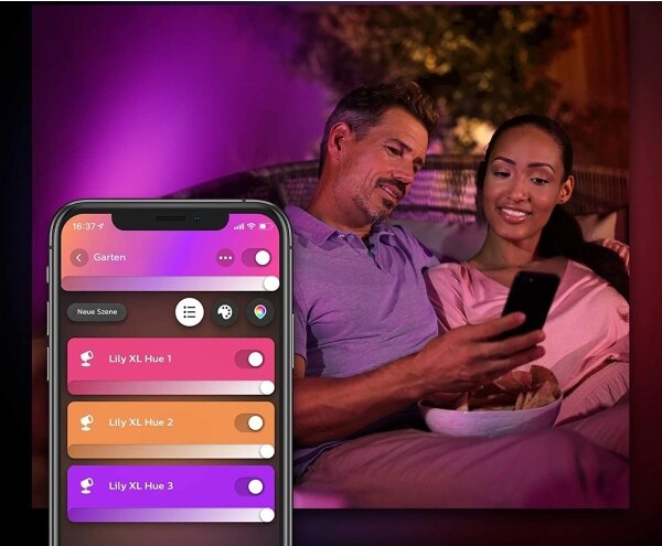 Philips 17462/30/P7 Hue LILY LED RGB 15W 24V IP65 dimmerabile per esterni