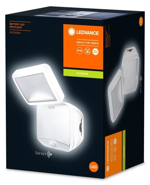 Ledvance - LED Applique da esterno con sensore BATTERY LED/4W/4xD IP54