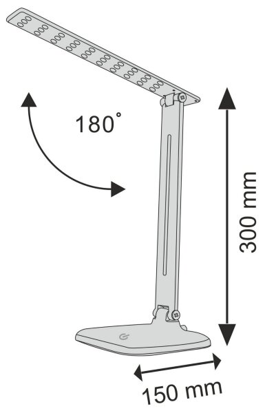 Lampada da tavolo LED dimmerabile con funzione Touch JOWI LED/8W/230V bianco