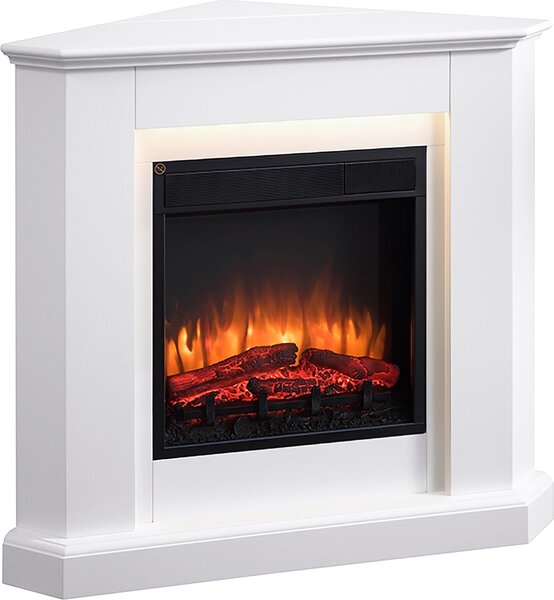 Camino elettrico da appoggio BALDERIA Candela – Potenza termica fino a 2000 W, bianco