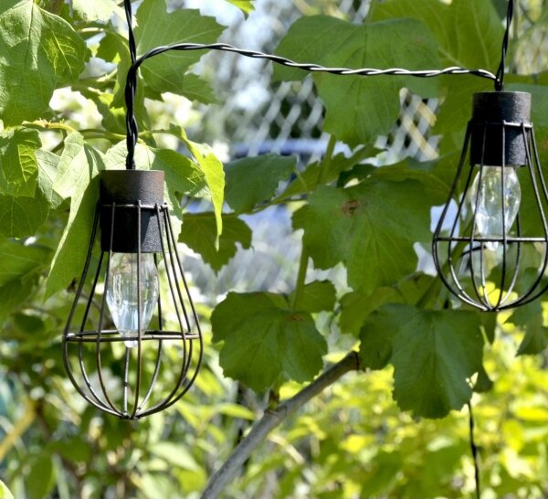 Catena solare a LED per esterni 10xLED/1,2V 300 mAh 3,8 m IP44