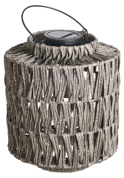 Paulmann, lanterna solare "Sunshine Twinkle", 2700K, 7 lumen, 0,1W, colore grigio