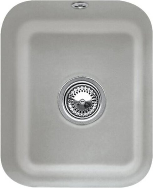 Lavello sottopiano V&B Cisterna 45 m, scarico manuale, fossile CeramicPlus