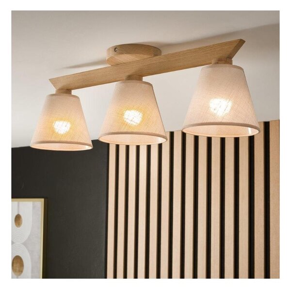Plafoniera ANTONIO 3xE14/40W/230V rovere