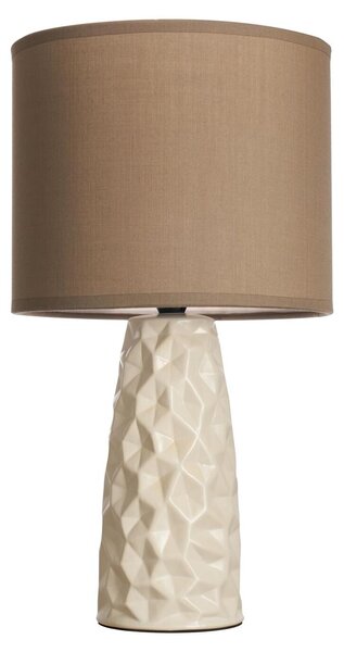 Lampada da tavolo Paulmann Fancy Sculpt, attacco E14, massimo 20W, color tortora e crema