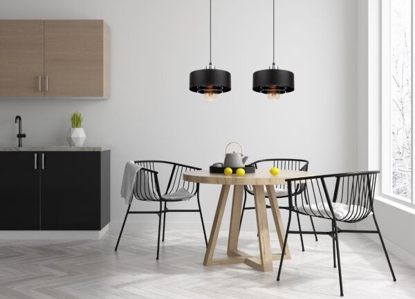 Lampadario a sospensione con filo VEST 2xE27/60W/230V