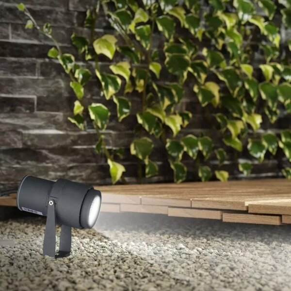 Lampada LED da esterno LED/12W/100-240V IP65 grigio - vetro verde