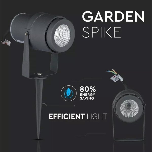 Lampada LED da esterno LED/12W/100-240V IP65 grigio - vetro verde