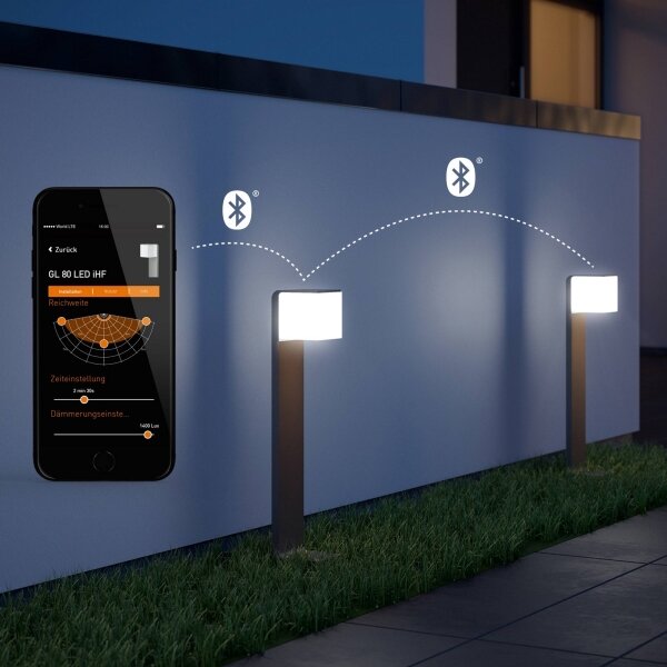Steinel 055486 - Paletto LED da esterno con sensore CUBO LED/9,5W/230V IP44