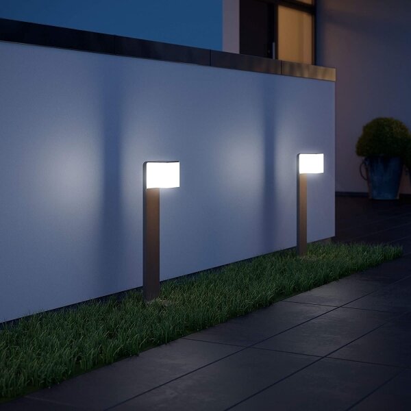 Steinel 055486 - Paletto LED da esterno con sensore CUBO LED/9,5W/230V IP44