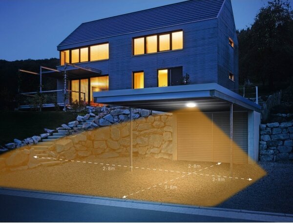 Steinel 035440 - Lampada LED con sensore per esterni QUATTRO LED/10W/230V IP54